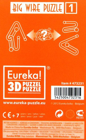 Łamigłówka druciana duża nr 1 (Pomarańczowa)