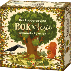 Rok w lesie. Wiewiórka i gawron