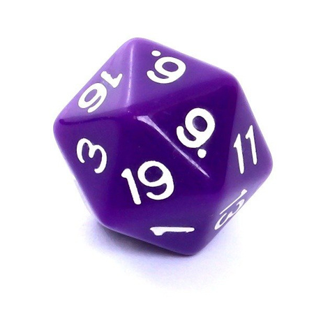 Komplet kości REBEL RPG - Matowe - Fioletowe