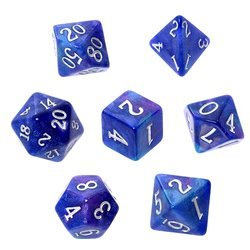 Komplet kości REBEL RPG - Akrylowe - Zmierzch