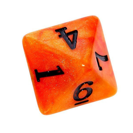 Komplet kości REBEL RPG - Akrylowe - Zachód Słońca
