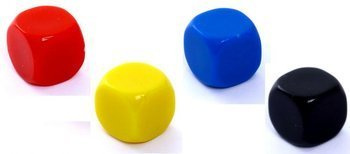 Kośći REBEL matowa 6 ścian - 16 mm - bez symboli