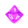 Komplet kości REBEL RPG - Kryształowe - Fioletowe