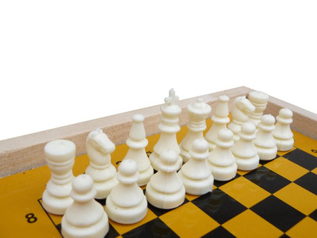 Szachy Magnetyczne Mini w drewnianej kasecie (140MD)